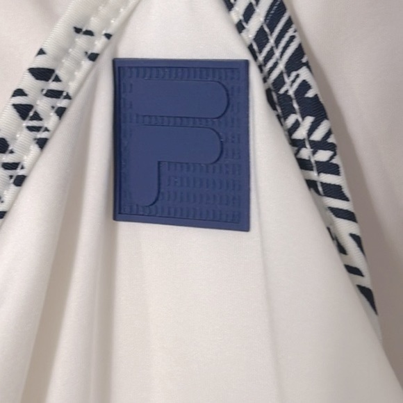 NWOT Women’s Fila Blue & White Fiji Print Foul Line Court Dress Size Small - Picture 10 of 12